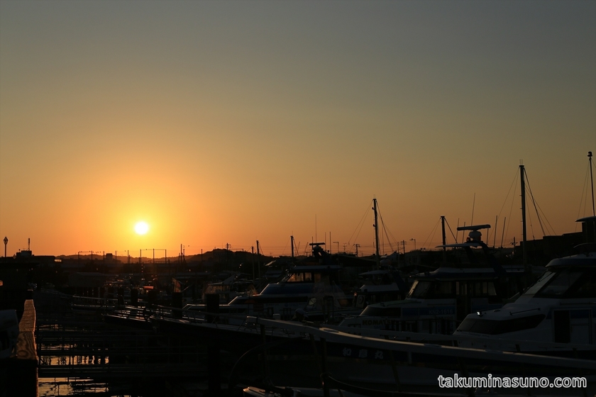 Sunset from Kanazawa Port of Yokohama
