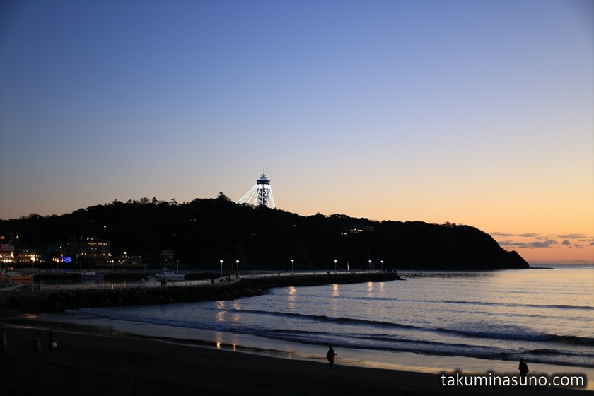 Nightscape of Enoshima Island