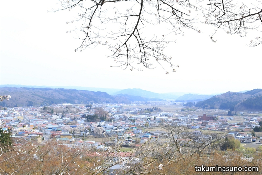 View of Tanagura Town from Akadate Park