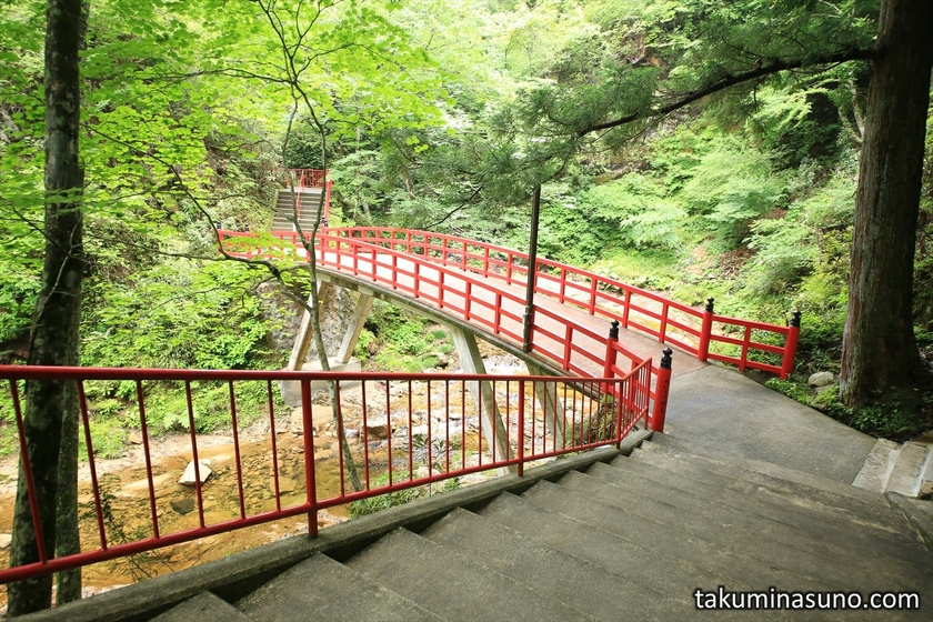 Red Bridge at Yamamoto Fudouson Temple
