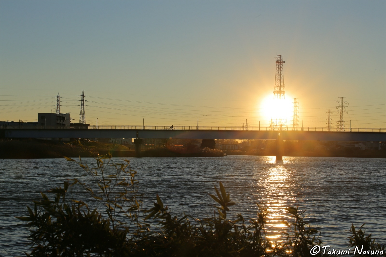 Sunset to Tsurumi River